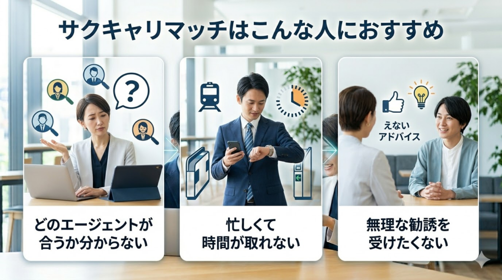 サクキャリマッチはこんな人におすすめ