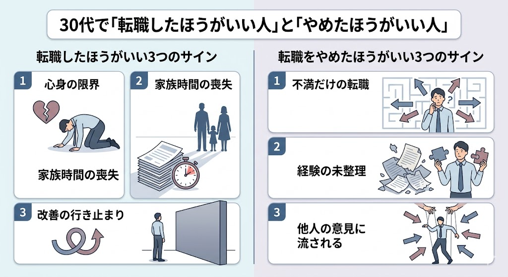30代で「転職したほうがいい人」と「やめたほうがいい人」