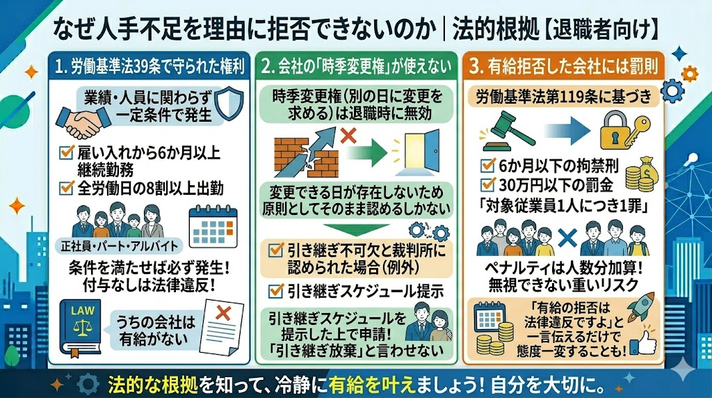 なぜ人手不足を理由に拒否できないのか｜法的根拠